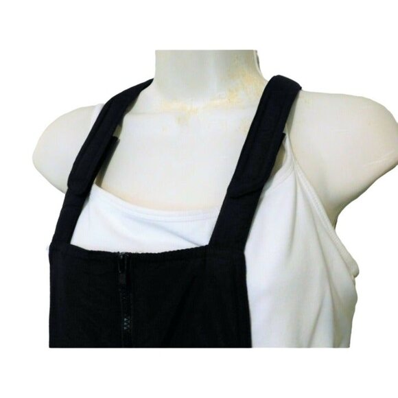 Cherokee Insulated Bib Overalls L Kids Black Adjustable Straps Winter Ski Nylon - Picture 2 of 9